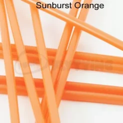 Tubeworx Outer Plastic Tubes 3mm - Funky Fly Tying -Fly Tying Materials Sales Outer Plastic Tubes 3mm Solid Colours Sunburst Orange 1