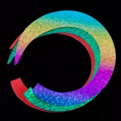 Pacchiarini's Jumbo Wiggle Tails - Funky Fly Tying -Fly Tying Materials Sales Pacchiarinis Jumbo Wiggle Tails Slim Green Red Rainbow 1