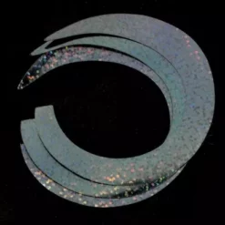 Pacchiarini's Jumbo Wiggle Tails - Funky Fly Tying -Fly Tying Materials Sales Pacchiarinis Jumbo Wiggle Tails Slim Holo Black