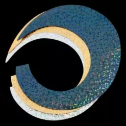 Pacchiarini's Jumbo Wiggle Tails - Funky Fly Tying -Fly Tying Materials Sales Pacchiarinis Jumbo Wiggle Tails Wide Black Gold Silver