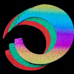 Pacchiarini's Jumbo Wiggle Tails - Funky Fly Tying -Fly Tying Materials Sales Pacchiarinis Jumbo Wiggle Tails Wide Green Red Rainbow