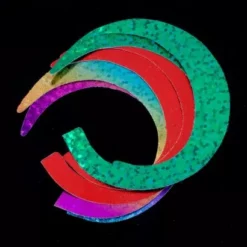 Pacchiarini's Wiggle Tails - Funky Fly Tying -Fly Tying Materials Sales Pacchiarinis Wiggle Tails Green Red Rainbow 1