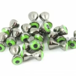 Funky Real Eyes Plus - Funky Fly Tying -Fly Tying Materials Sales Real Eyes Plus Black Chartreuse