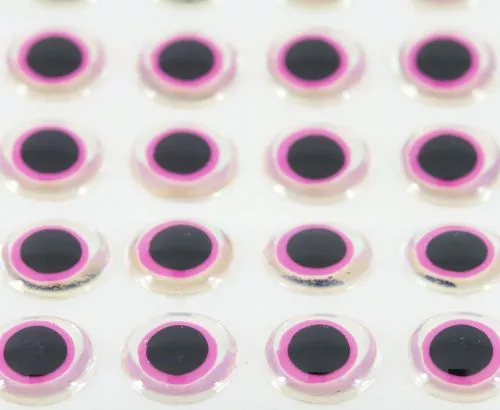 Funky Shimmer Eyes Hot Pink - Funky Fly Tying 3 Funky Shimmer Eyes Hot Pink - Funky Fly Tying