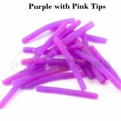 Funky Squirmy Tails - Funky Fly Tying -Fly Tying Materials Sales Squirmy Tails Purple with Pink Tips 1