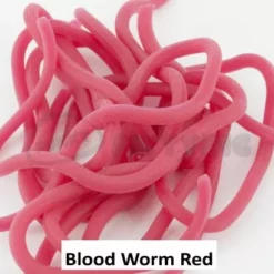 Funky Squirmy Worms - Funky Fly Tying -Fly Tying Materials Sales Squirmy Worms Blood worm red 1