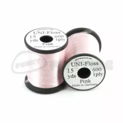 Uni Products UNI Floss - Funky Fly Tying 43 Uni Products UNI Floss - Funky Fly Tying -Fly Tying Materials Sales UNI Floss Rayon 15yrds Pink 1