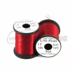 Uni Products UNI Floss - Funky Fly Tying 38 Uni Products UNI Floss - Funky Fly Tying -Fly Tying Materials Sales UNI Floss Rayon 15yrds Red