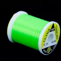 UTC 140 Ultra Thread 100 Yards - Funky Fly Tying -Fly Tying Materials Sales UTC 140 6 0 Ultra Thread 100 Yards Fl Chartereuse