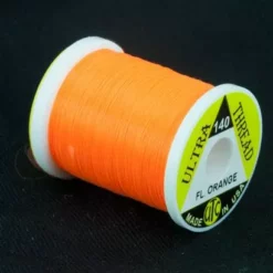 UTC 140 Ultra Thread 100 Yards - Funky Fly Tying -Fly Tying Materials Sales UTC 140 6 0 Ultra Thread 100 Yards Fl Orange 1