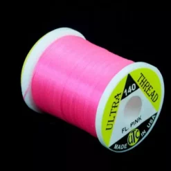 UTC 140 Ultra Thread 100 Yards - Funky Fly Tying -Fly Tying Materials Sales UTC 140 6 0 Ultra Thread 100 Yards Fl Pink 1
