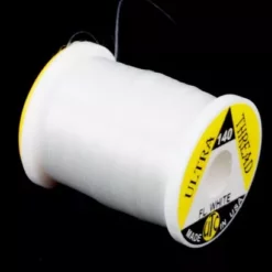 UTC 140 Ultra Thread 100 Yards - Funky Fly Tying -Fly Tying Materials Sales UTC 140 6 0 Ultra Thread 100 Yards Fl White