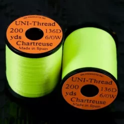 Uni Products Uni Thread 6/0 200 Yards - Funky Fly Tying -Fly Tying Materials Sales Uni Thread 6 0 200 yards Chartreuse