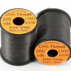 Uni Products Uni Thread 6/0 200 Yards - Funky Fly Tying -Fly Tying Materials Sales Uni Thread 6 0 200 yards Iron Grey