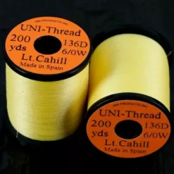 Uni Products Uni Thread 6/0 200 Yards - Funky Fly Tying -Fly Tying Materials Sales Uni Thread 6 0 200 yards Light Cahill 1