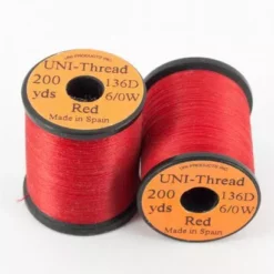 Uni Products Uni Thread 6/0 200 Yards - Funky Fly Tying -Fly Tying Materials Sales Uni Thread 6 0 200 yards Red