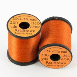Uni Products Uni Thread 6/0 200 Yards - Funky Fly Tying -Fly Tying Materials Sales Uni Thread 6 0 200 yards Rusty Brown 1