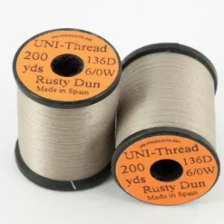 Uni Products Uni Thread 6/0 200 Yards - Funky Fly Tying -Fly Tying Materials Sales Uni Thread 6 0 200 yards Rusty Dun 1