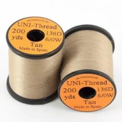 Uni Products Uni Thread 6/0 200 Yards - Funky Fly Tying -Fly Tying Materials Sales Uni Thread 6 0 200 yards Tan 1