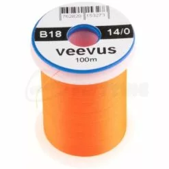 Veevus 14/0 Thread - Funky Fly Tying -Fly Tying Materials Sales Veevus 14 0 Thread Fluo Orange