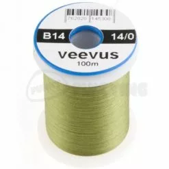 Veevus 14/0 Thread - Funky Fly Tying -Fly Tying Materials Sales Veevus 14 0 Thread Olive 1