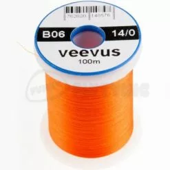 Veevus 14/0 Thread - Funky Fly Tying -Fly Tying Materials Sales Veevus 14 0 Thread Orange 1