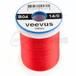 Veevus 14/0 Thread - Funky Fly Tying -Fly Tying Materials Sales Veevus 14 0 Thread Red 1