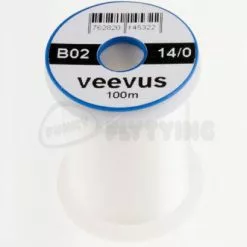 Veevus 14/0 Thread - Funky Fly Tying -Fly Tying Materials Sales Veevus 14 0 Thread White 1