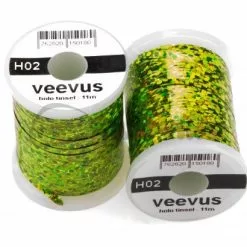 Veevus Holographic Tinsel - Funky Fly Tying -Fly Tying Materials Sales Veevus Holographic Tinsel 2
