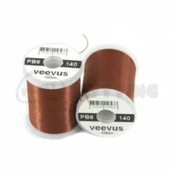 Veevus Power Thread 140. - Funky Fly Tying -Fly Tying Materials Sales Veevus Power Thread 140 Brown 1