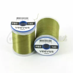 Veevus Power Thread 140. - Funky Fly Tying -Fly Tying Materials Sales Veevus Power Thread 140 Olive 1