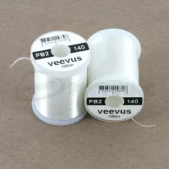 Veevus Power Thread 140. - Funky Fly Tying -Fly Tying Materials Sales Veevus Power Thread 140 White 1