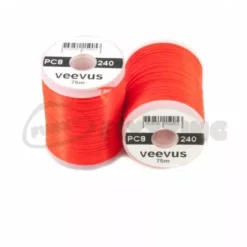 Veevus Power Thread 240 - Funky Fly Tying -Fly Tying Materials Sales Veevus Power Thread 240 Fl Fire Orange 1