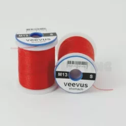 Veevus Stomach (Body) Thread Small - Funky Fly Tying -Fly Tying Materials Sales Veevus Stomach Body Thread Small Red